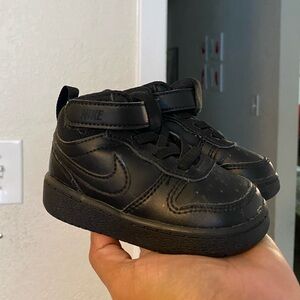 Toddler black Nike shoes